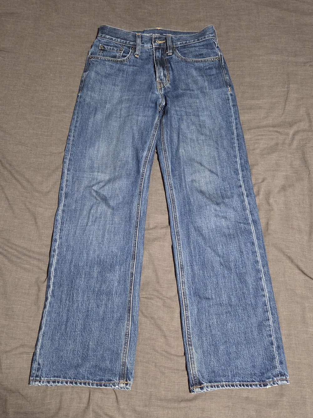 Old Navy 90s Baggy Straight Leg Jeans Mens Blue Cotton Denim Medium Wash